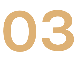 A green background with the number 3 3.